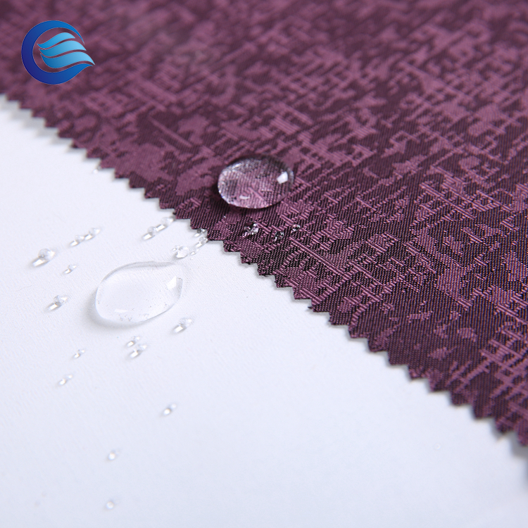 100% polyester Jacquard two side waterproof Blackout Fabric with silicon treated ZC1S013D