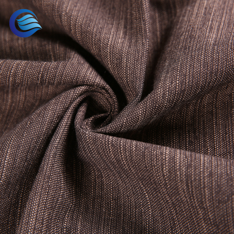 100% polyester Slub Silk Polyester two side waterproof Blackout Fabric with silicon treated ZC1S002D