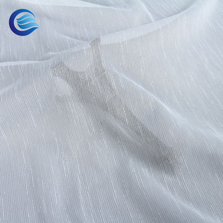 100%polyester linen curtain sheer ZC5E004